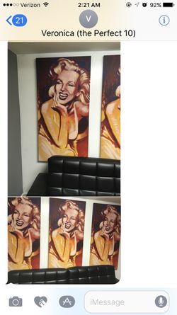 3 Marilyn Monroe paintings