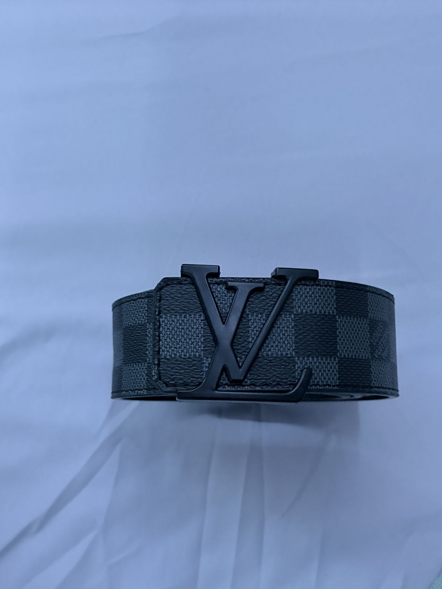 Likeness Louis Vuitton Black Leather Belt Size 46
