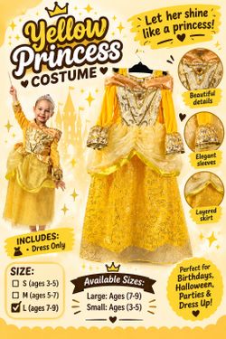 Princess costume, Disney Dress up, Princess Play  Dress up.