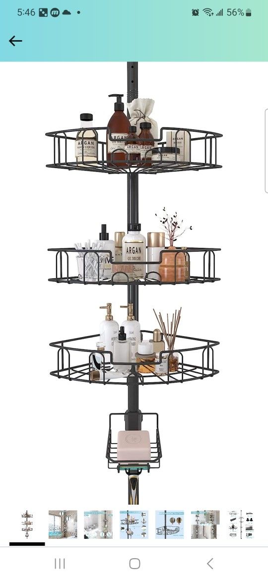 Tension SHOWER Pole CADDY