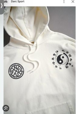 Darc Sport Wolves Wisdom "Grunge" Hoodie in Cream: Bruce Lee