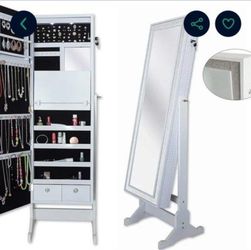 Mirror JEWELRY New In Box !! Armoire Furniture Bedroom Makeup
