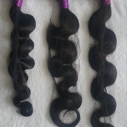 Natural Color 100% Human Hair Body Wave Weave