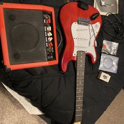Guitar ( Lefty ) And Amp