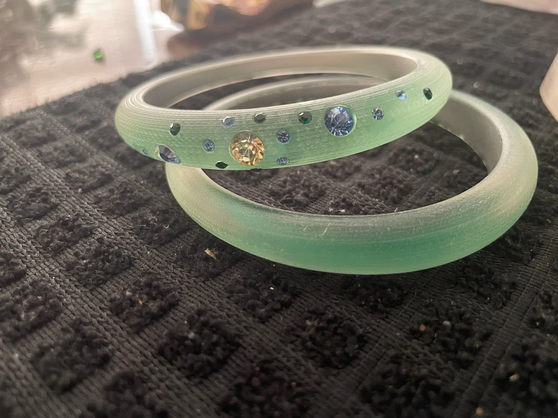 Green Gemmed Alexis Bittar Bracelets