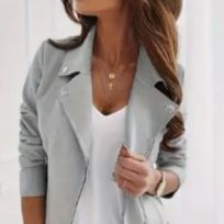 Suede like Moto Style Jacket Size M
