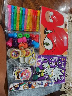 Kids Sonic the Hedgehog themed party favors