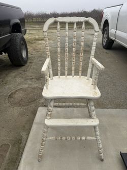 Antique Child’s Wooden Chair 