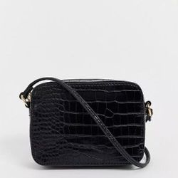 croc effect cross body  bag

