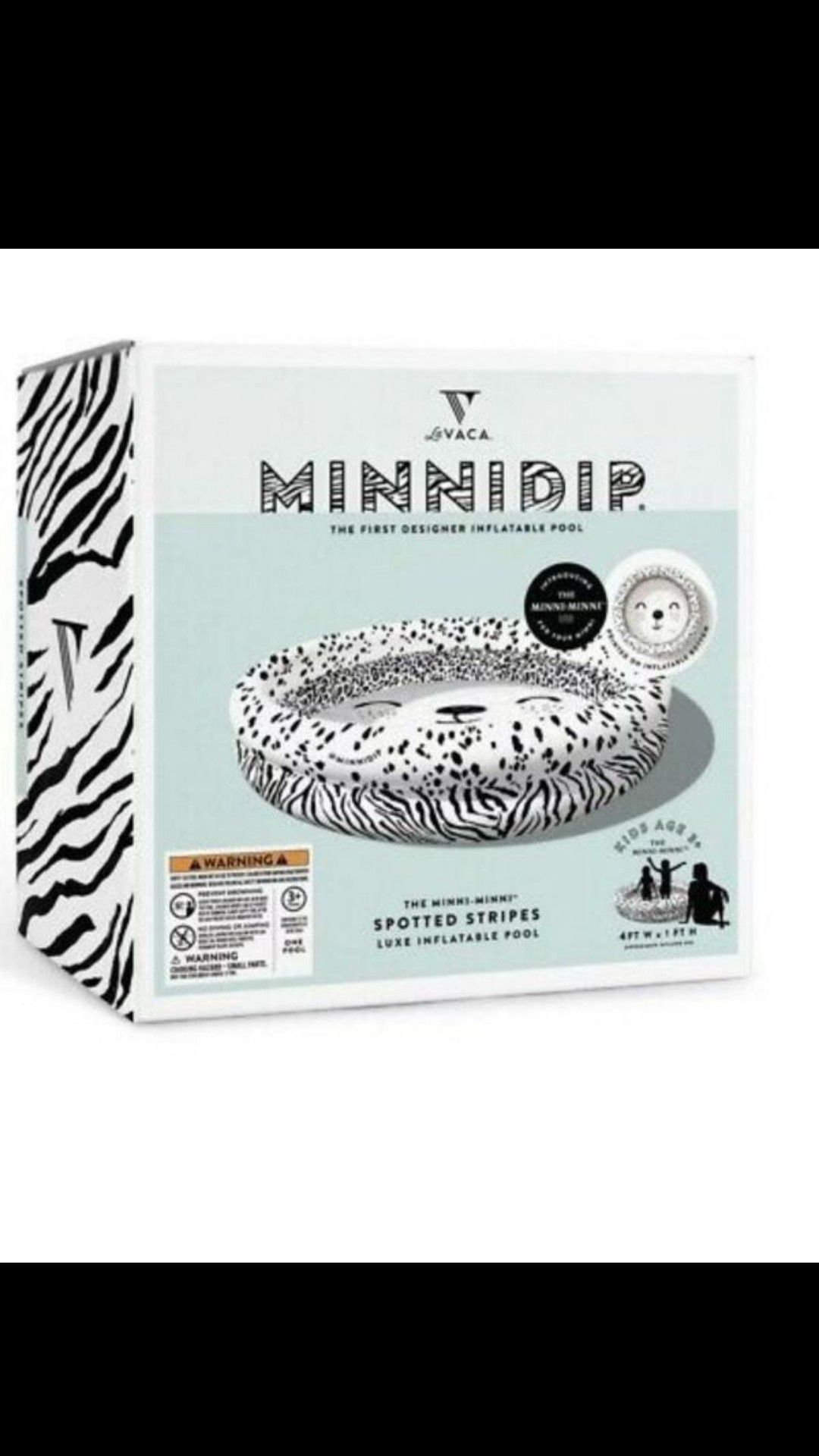 Minnidip Spotted striped luxe designer inflatable pool