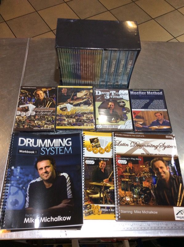 MIKE MICHALKOW DVD BOX SET/ BOOKS LEARNING DRUMS