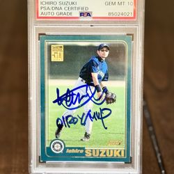 Ichiro Suzuki RC PSA/DNA Auto GEM MINT 10