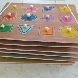 7 Puzzles With Storage Rack For Young Kid/Toddler