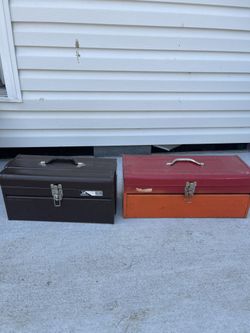 Two Metal Tool Boxes