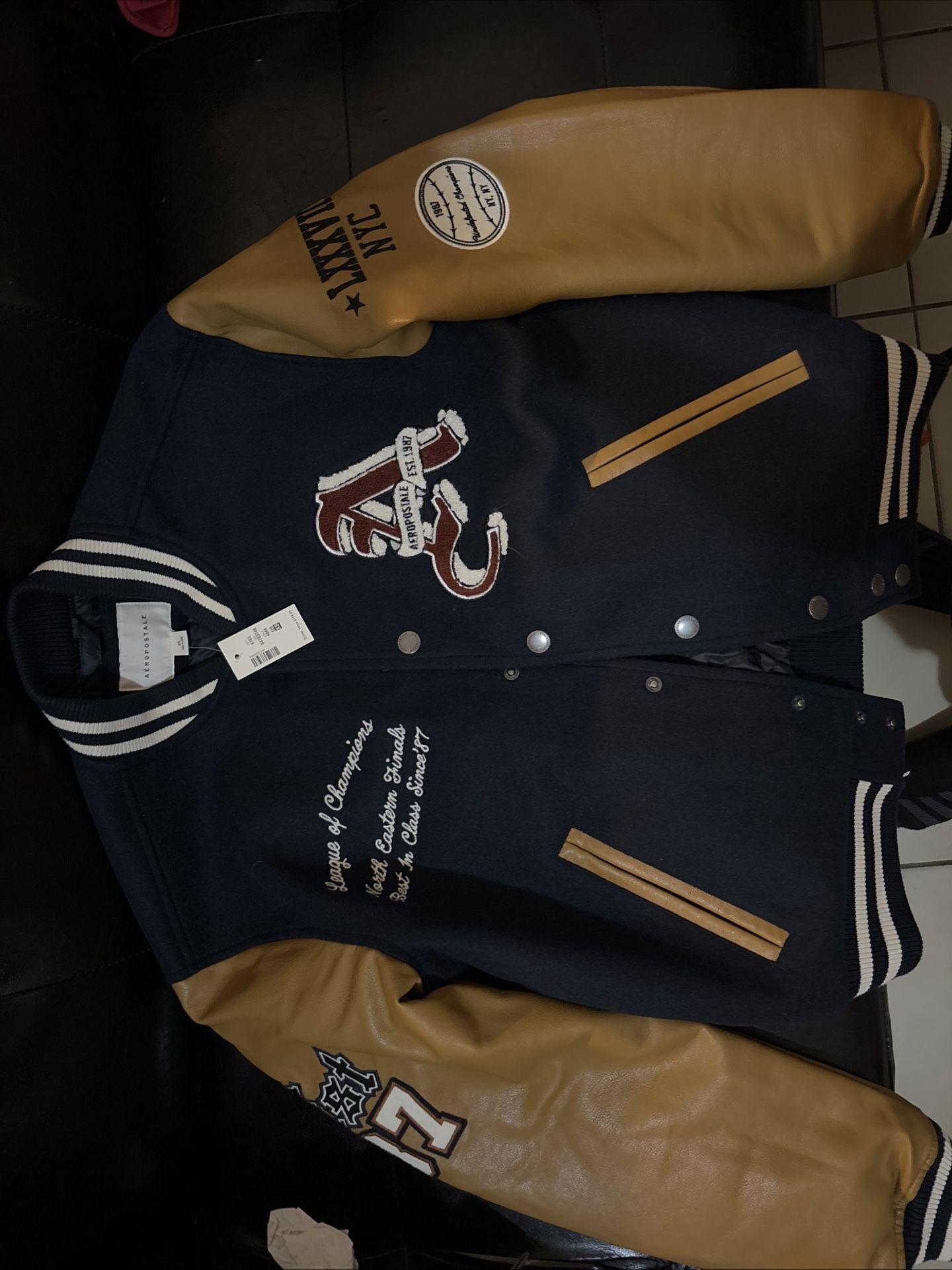 Aeropostale Leather bomber Jacket