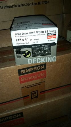 Deck - Drive DWP WOOD SS Screw 100 qty box