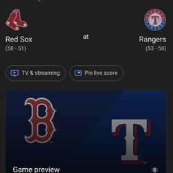 TEXAS RANGERS VS BOSTON RED SOX TODAY 