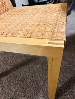 Solid Wood Dining Table With 4 Chairs