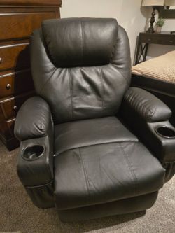Black Leather recliner