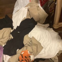 Some Uniforms White Tops, Beige Bottoms Size 34 X 30, And 32 X 30 ( Need Some Cleaning $20 For All