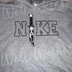 Halloween Ghost Face Nike Hoodie