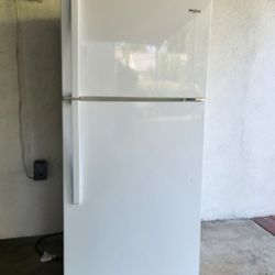 White Whirlpool Fridge 