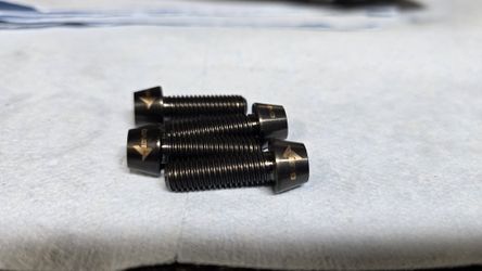 Black Titanium Pinch Bolts M8-1.25 X 25mm