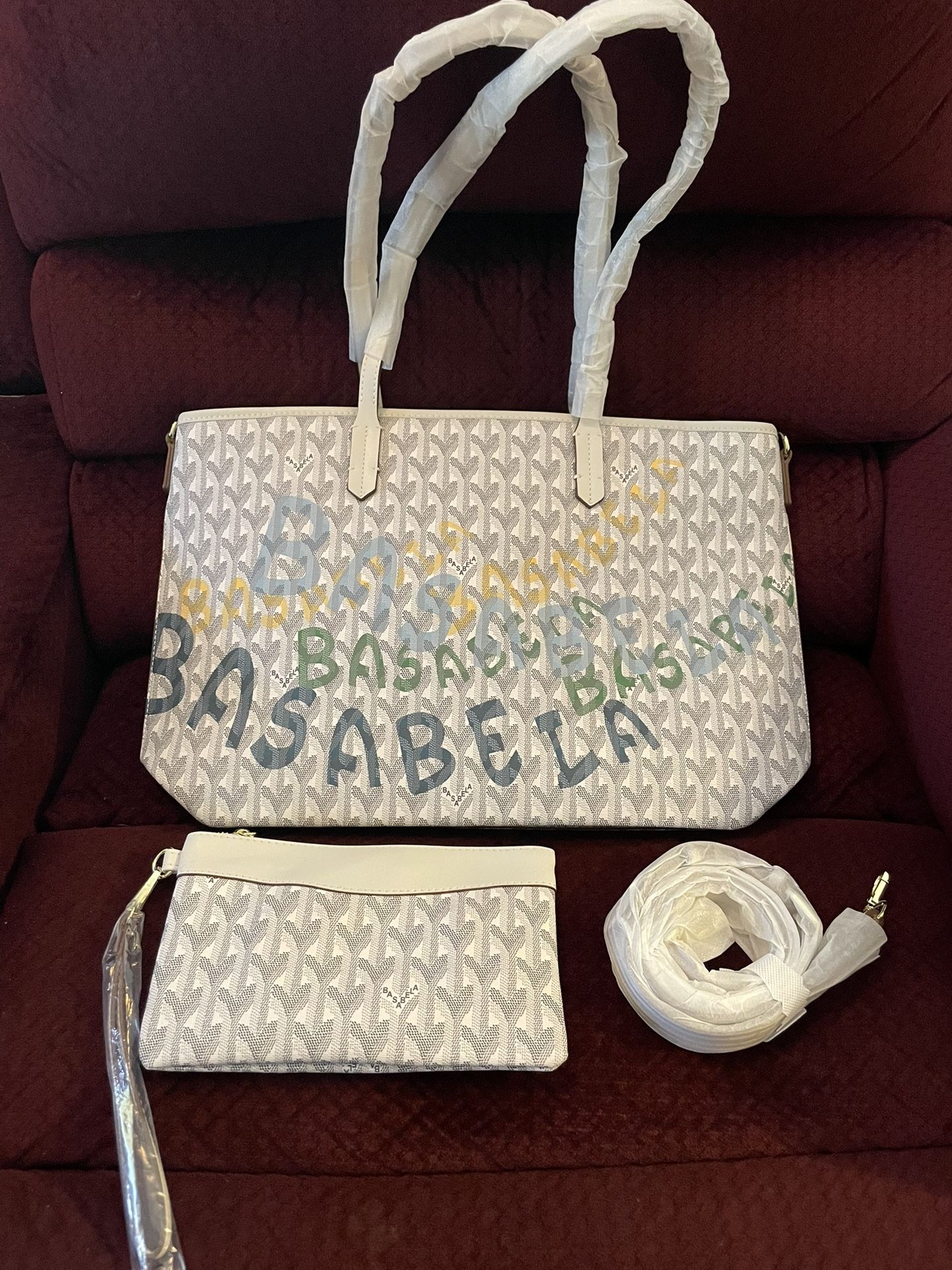 15.6 inch Top Handle Satchel Handbag with Luggage Strap Wallet