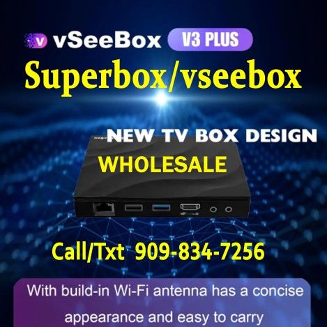 VSEEBOX V3 PLUS - BRAND NEW - AUTHORIZED DEALER - 1 YEAR WARRANTY VSEEBOX SUPERBOX