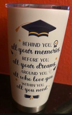 New Graduation Theme Tumbler. Stainless Steel