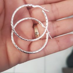 925 Silver Hoop Earrings