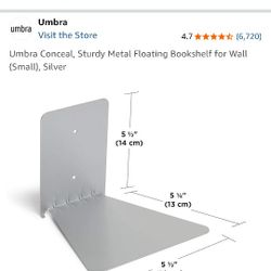 3 Floating Bookshelfs.