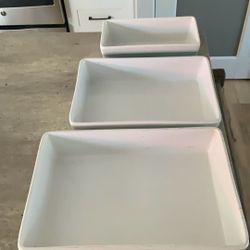 Martha Stewart 3 Piece Ceremic Bakeware Baker Set