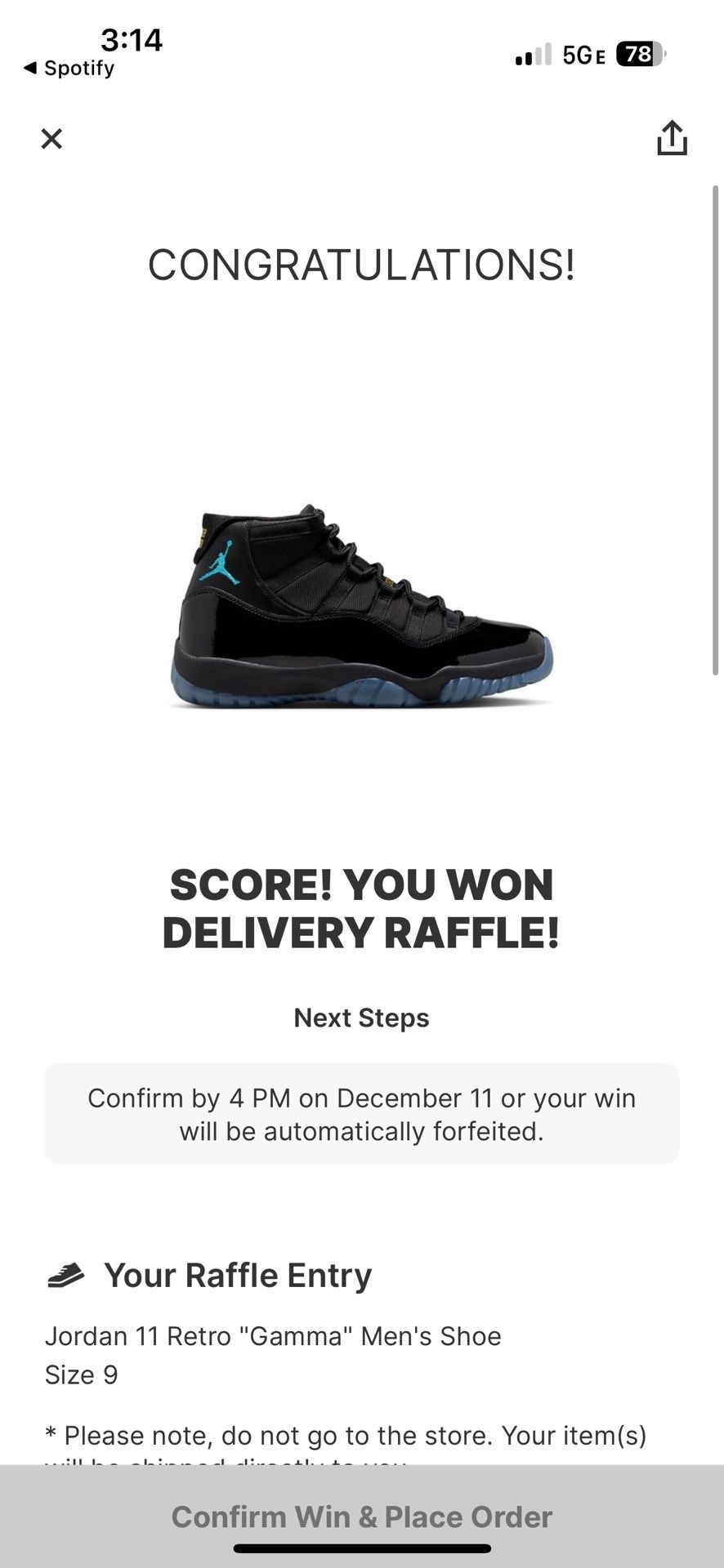 JORDAN 11 GAMMA BLUE (2025)