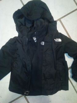 The north face 2 in 1 jacket 4T