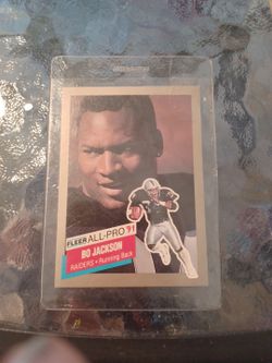 1991 Fleer All-Pro Bo Jackson Raiders Card