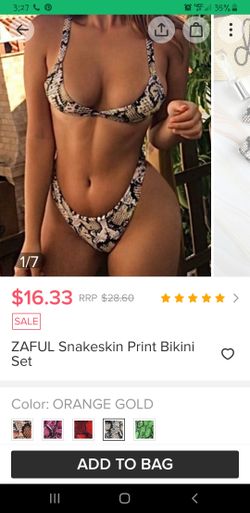 Zaful snakeskin bikini