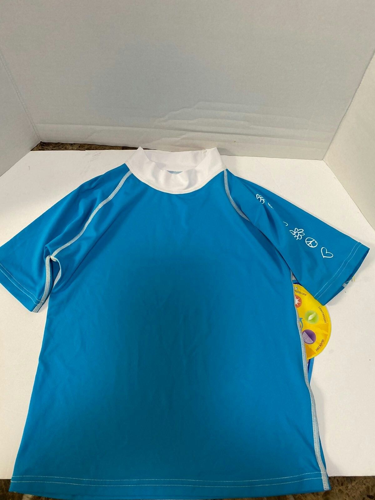 Child short sleeve rash guard uv size 10