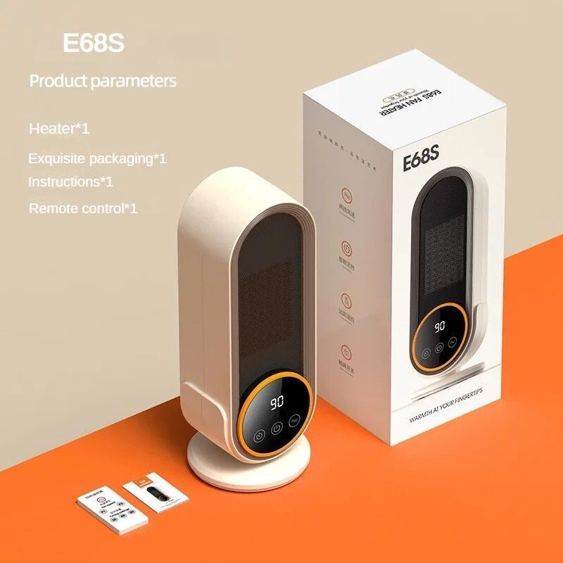 Portable Remote Control Heater 1200W for Room With LCD Touch Screen Display $29.99