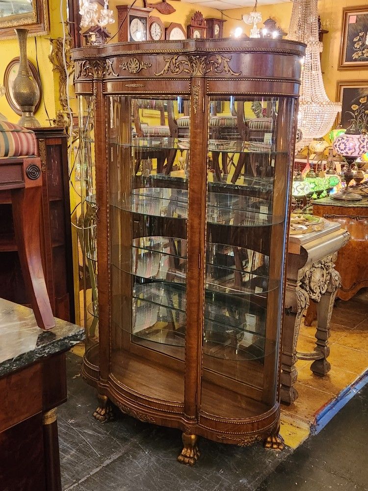Antique French Curio Cabinet 