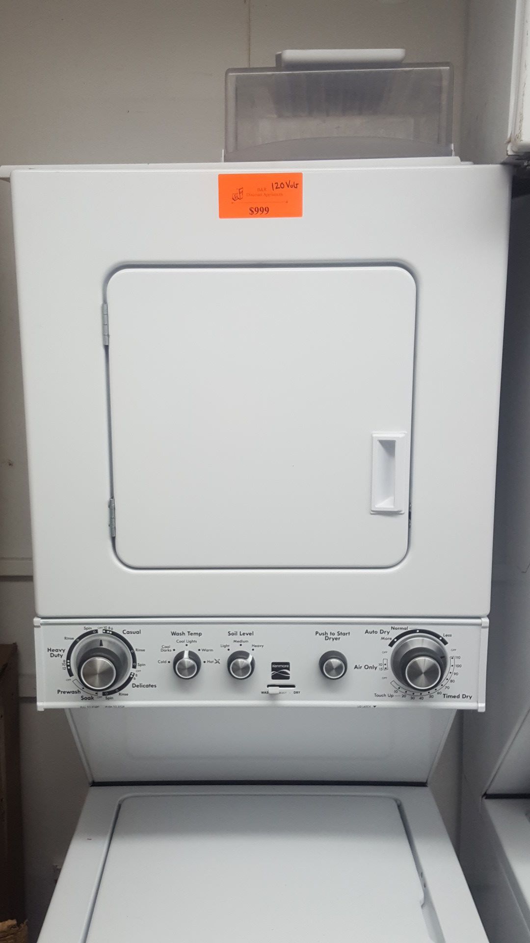 Kenmore 120 volt washer and dryer set