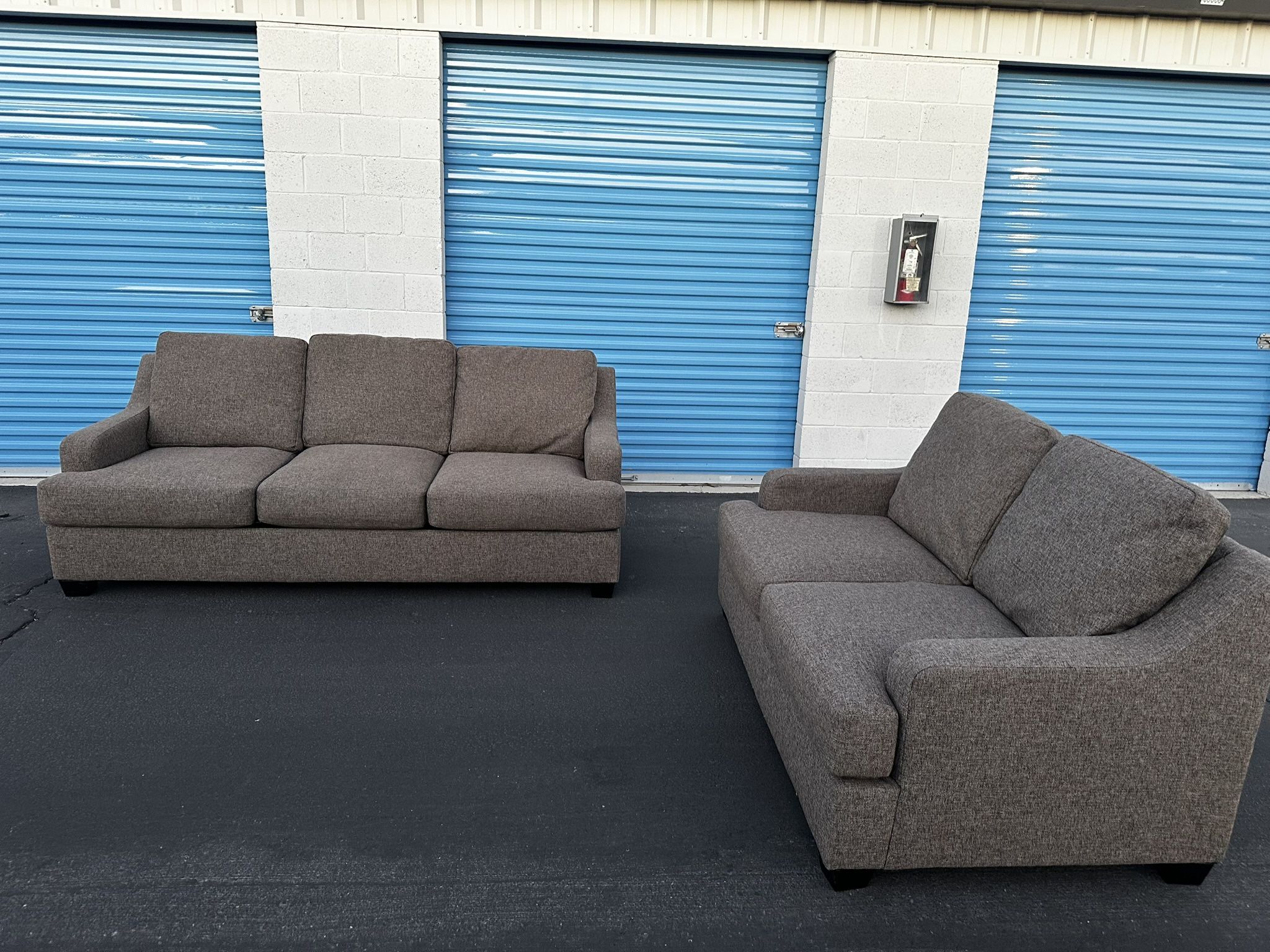 Gray/Brown Sofa Couch Set ππ Free Delivery ππ