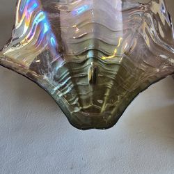 Glass Clam Shell Platter