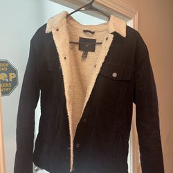 Forever 21 Denim Jacket with Fur