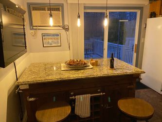 Kitchen island marble top