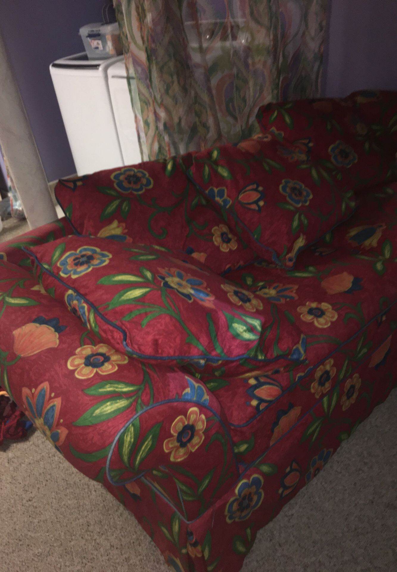 Sleeping sofa chair and ottoman for399$obo