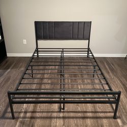 Full Sized Metal Bed Frame w/ Headboard