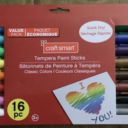 CraftSmart Tempera Paint Sticks 16pc Value Pack