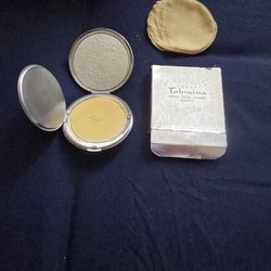 Antique silver compact