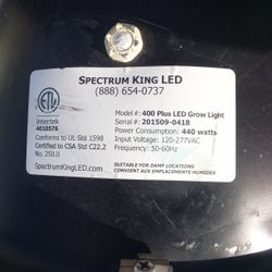Spectrum King 400 Plus LED Grow Light